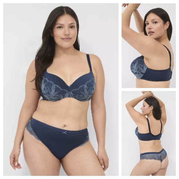 NWT Bundle of 2 Cacique W Lightly Lined Full Coverage Bra Size 50C - Picture 1 of 8